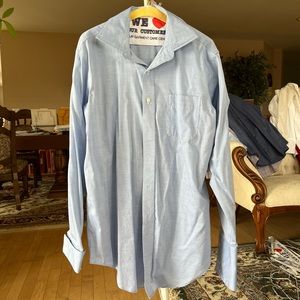 Light blue long sleeve button up shirt